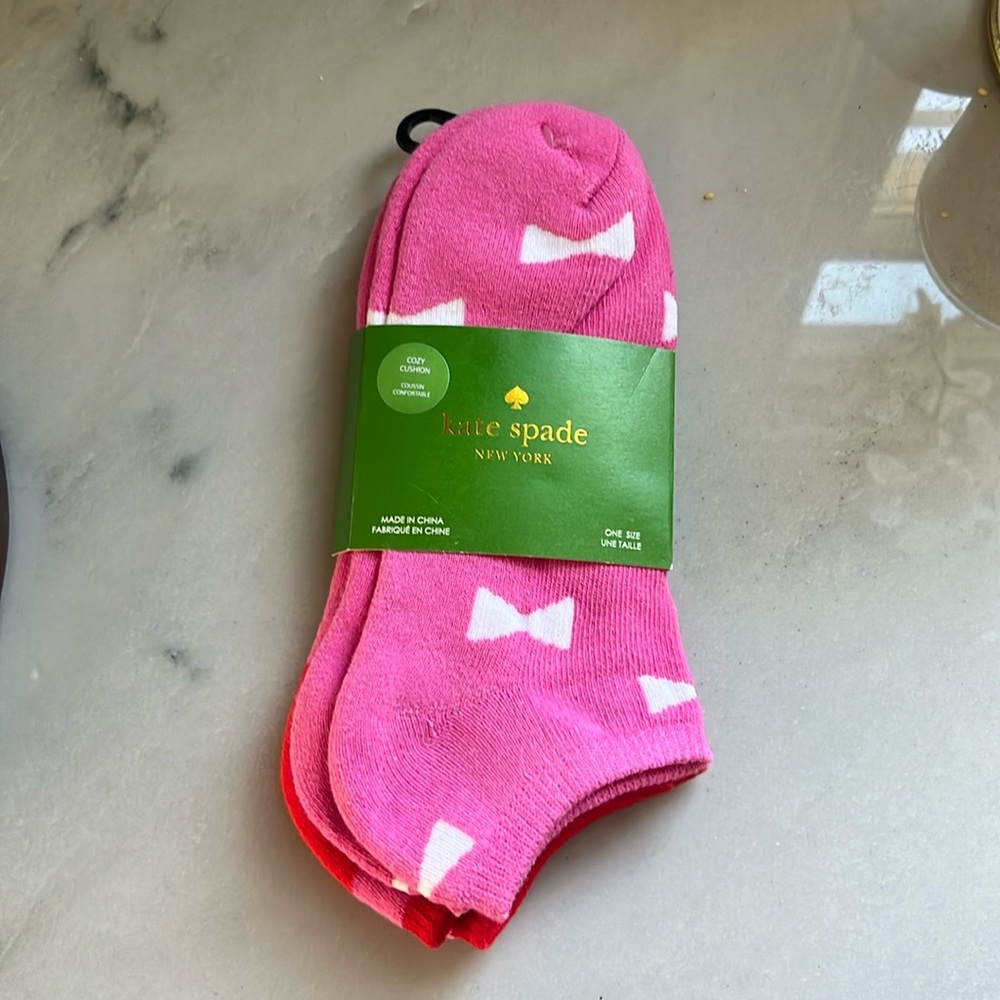NWT Kate Spade 2 Pack of Cozy Cushion Socks